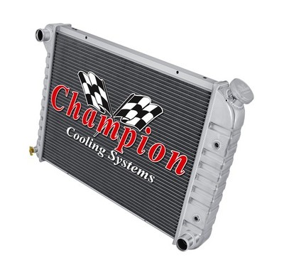 SR Champion 3 Row Stamped Tank Radiator 21'' for 1972 - 1981 Chevrolet Camaro
