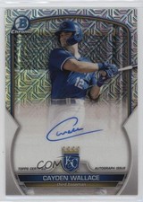 2023 Bowman Chrome Prospect Mega Box Auto Cayden Wallace #BMA-CW Auto 03ox