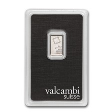 2.5 gram Platinum Bar - Valcambi (In Assay) 3083.35 per troy oz