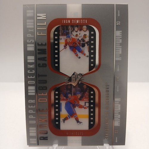2025-26 Ivan Demidov Upper Deck SPx Rookie Debut Game Film #DN-1 Canadiens