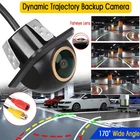 Dynamic Trajectory Reverse Backup Camera,170° Fisheye Lens HD Car Rear View