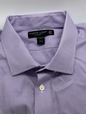 Pronto Uomo Purple Dress Shirt Size 19 / 36-37 Tall Button Up Long Sleeve NWT