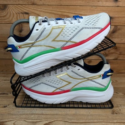Diadora Turnschuhe Damen Größe UK 6 Equipe Atomo weiß Italien Laufen Fitnessschuhe