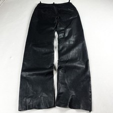 Vintage Black Dakota Genuine Leather Pants St...