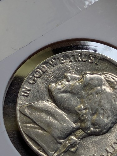 1985-P Jefferson Nickel WORN DIE ERROR (VG) 5¢ WORN LETTER EDGES/WRINKLED DIE - Picture 3 of 12