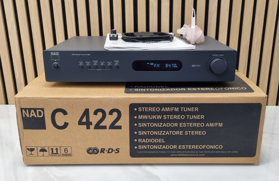 NAD C 422 Stereo Tuner C422 RDS AM FM Radio HiFi Baustein High End Graphite Grey - Bild 1 von 4