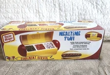 Vintage Oscar Meyer Condiment Server - NEW, IN BOX- Hot Dog Shaped