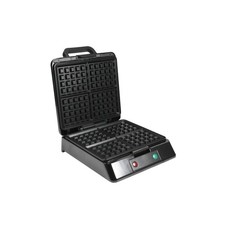 4Slices 1200W Square Belgian Waffle Silver/Bl...