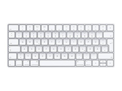 Apple Magic Keyboard MLA22D/A Deutsche Tastatur silber Gut   Refurbished