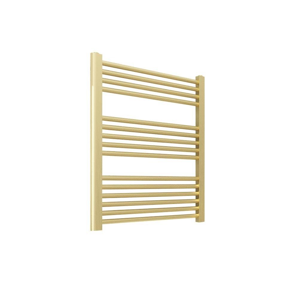 Brushed Brass Towel Rail Ladder Radiator Bathroom Heater Warmer 600mm x 800mm