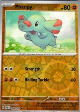 Phanpy PAF 048/091 C Reverse Holofoil SV: Paldean Fates Pokemon Card NM