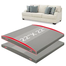 Couch Cushion Support High Density Foam 22X22X2.4 Inches Sofa Supports