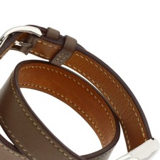 HERMES Cape Cod Double Tour Etoupe Watches CT1.210 Stainless Steel/Leather L... 13