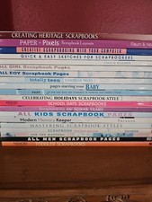 Lot of 20 Scrapbooking Idea Books Tips Techniques Page Layouts Memory Makers