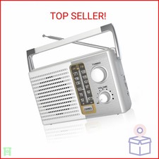 Yewrich AM FM Radio with Best Reception, Portable Battery Operated Transistor Ra