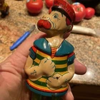 Vintage 1930's Barnacle Bill "The Sailor" Chein Tin Litho Windup Toy nice WORKS!