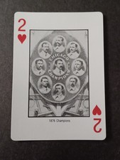 Cubs 1876 Champions 1985 Hey Hey Cubs! Jack Brickhouse Playing Card - Chicago