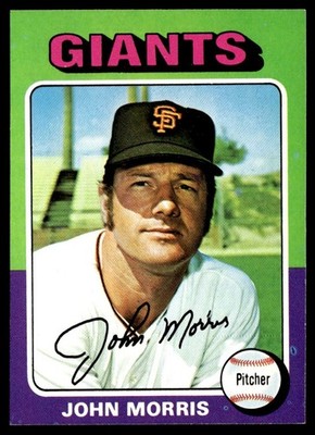 1975 Topps John Morris - VG+ San Francisco Giants #577
