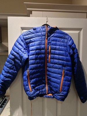 Rab Microlight Alpine Jacke Herren - Small - Ink / Orange (Projektstück)