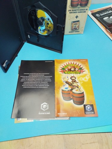 Donkey Kong Konga Pak Nintendo Game Cube - 2004 -boite Jeu Notice - Imagen 4 de 21
