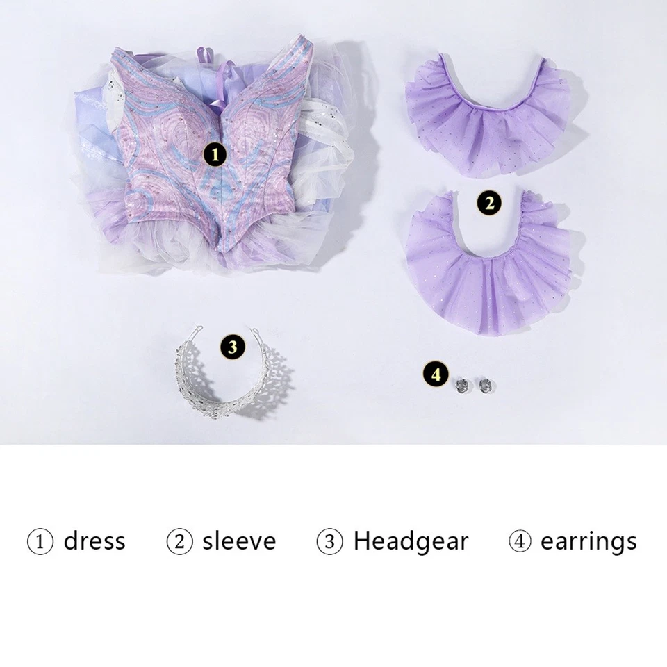 Wicked Part Two Glinda Cosplay Formal Dress with Crown Earings Role-Play Costume - Image 4 of 4