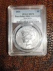 2021 SILVER PEACE DOLLAR PHILADELPHIA MINT 100TH ANNIVERSARY FIRST Strike MS70
