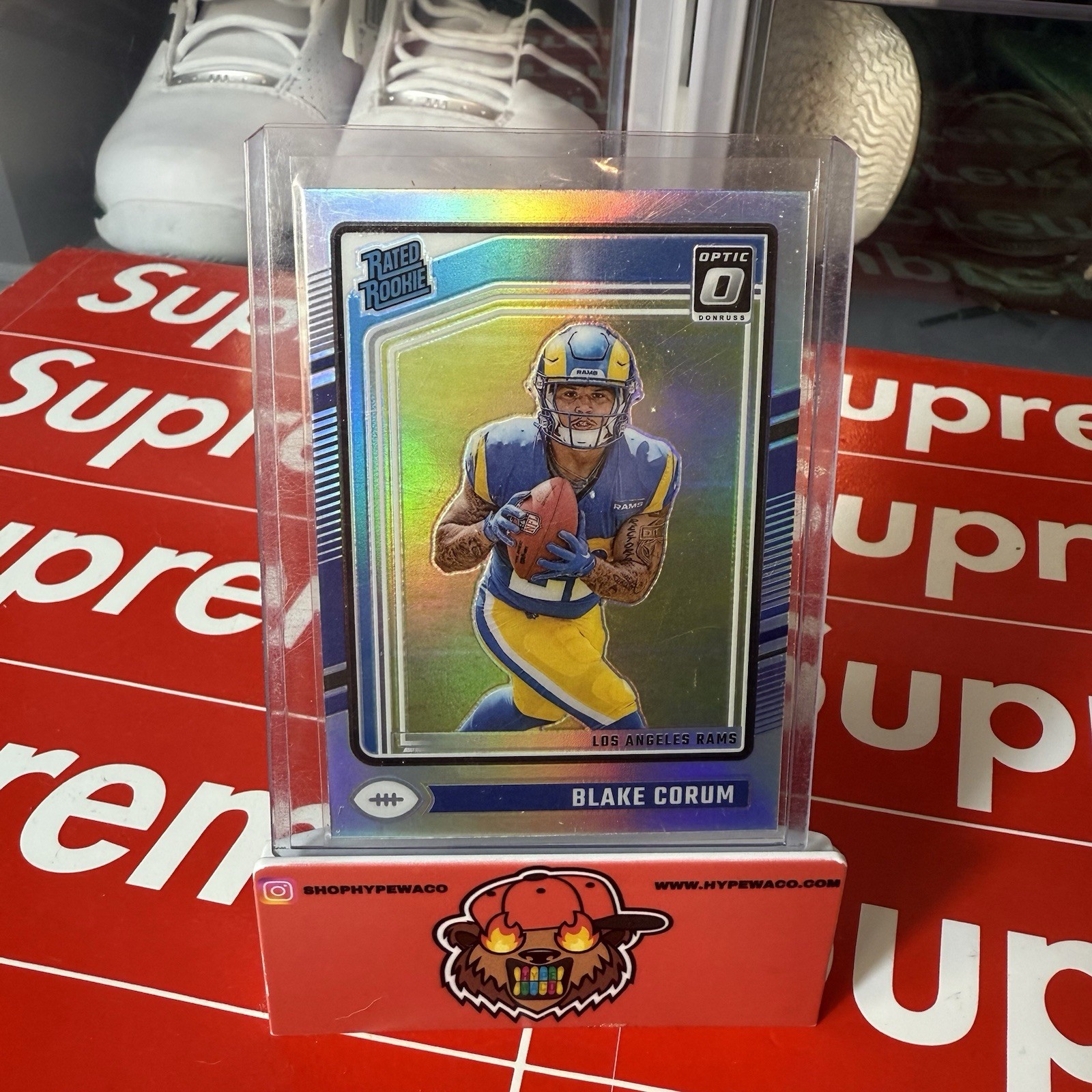 2024 Panini Donruss Optic - Rated Rookie Blake Corum #208 Holo Prizm (RC)