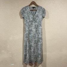 Banana Republic dotted speckled satin dress