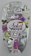 Bic Soleil Escape 2 Pack Razors - Rose and Magnolia Scented, 5 Blades