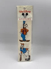 Vintage Mrs Grossman Disney Goofy Sticker Sticker Sheet Pack - 2x6 inch Rare