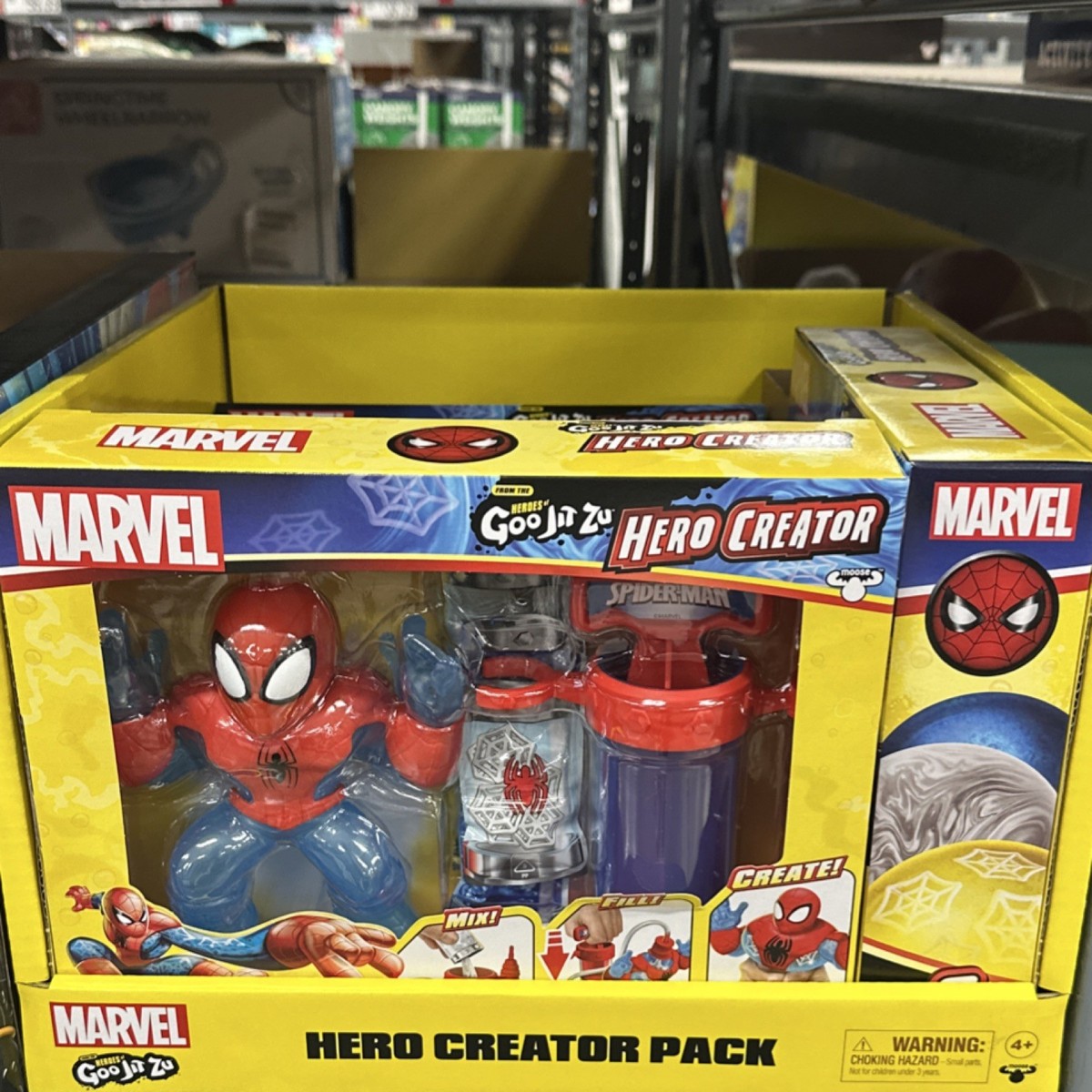 Marvel Goo Jit Zu Hero Creator Pack Spider-Man Action Figure Boxed