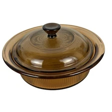 Visions Corningware Amber Glass 750 ml Pot With Lid