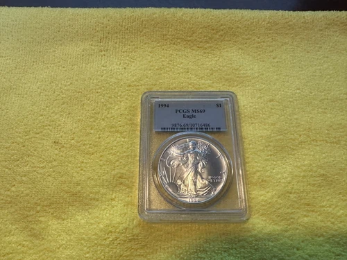 1994 Silver Eagle PCGS MS69 Key Date