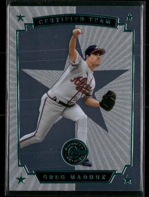 1997 Pinnacle Certified #19 Greg Maddux Certified Team