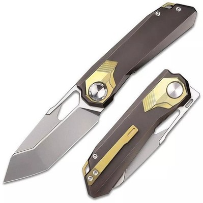 Remette Peregrine Folding Knife Bohler M390 Steel Blade Titanium Handle - RTT1-B