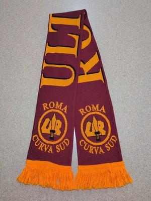 Roma Ultras Roma Curva Sud Burgundy & Orange Double Sided Soccer