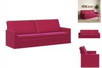 3-Sitzer Sofa Weinrot 220X81X82 Cm Samt V