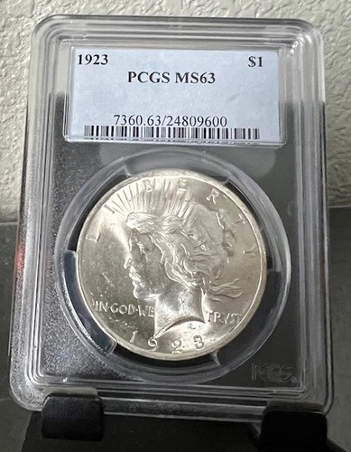 1923 Peace Silver Dollar – PCGS MS63