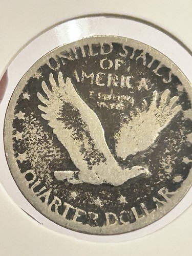 1930-S Standing Liberty US Quarter ~ Grandi dettagli, San Francisco Mint - Foto 12 di 19