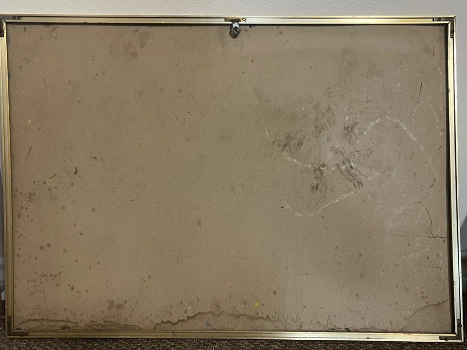 Pintura al óleo Pablo Picasso (Italia) firmada a mano en cartón original Foto 2 de 4