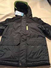 R-WAY by ZEROXPOSUR BOY'S STADIUM JACKET COAT - S 5/6 - SLATE GREY