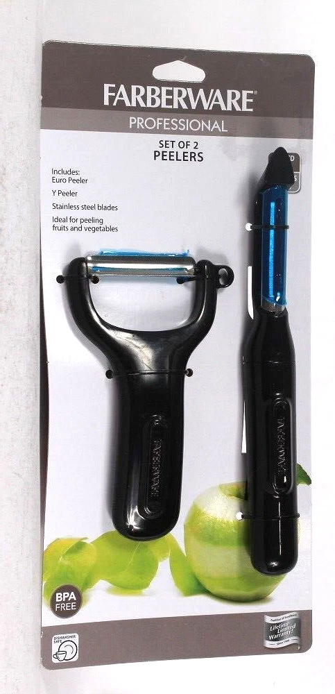 Farberware Professional Raised Head Set Of 2 Peelers Dishwasher Safe BPA Free