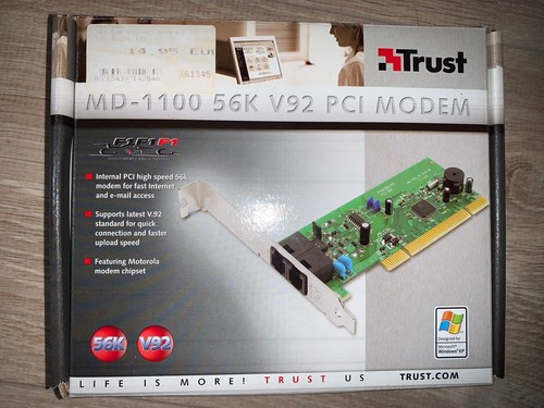 Trust MD-1100, PCI Data/Fax Modem, 56K, intern, V.92, PCI-Modem - Bild 6 von 9