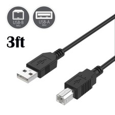 3ft USB 2.0 Cable Cord Lead for HP Photosmart C4640 C4650 C4680 C4683 Printer