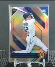 2021 Panini Chronicles Evan White Gold Standard Blue /99 Mariners