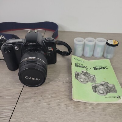 Canon EOS Rebel XS  Camera with Canon 28-80MM Lens & 4 rolls Film