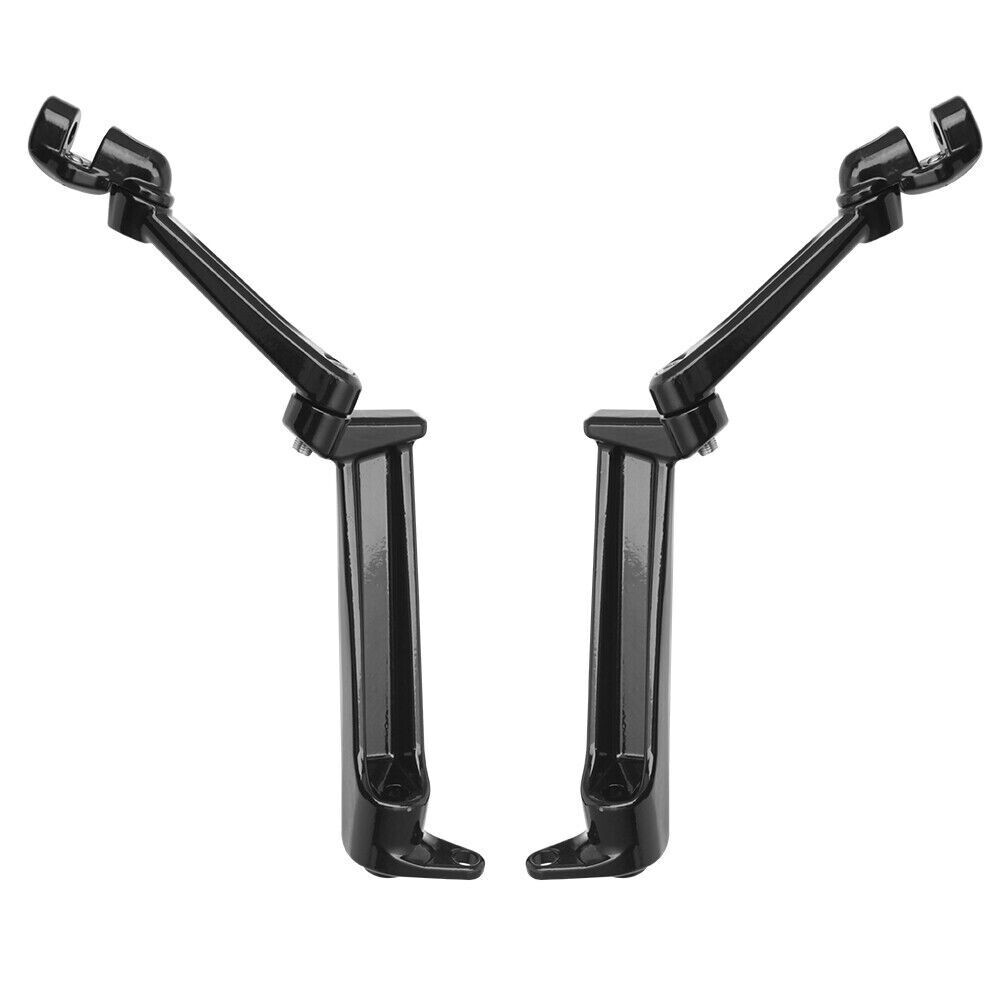 Adjustable Black Frame Mounted Highway Peg Mounts For Harley Touring 2009Later eBay