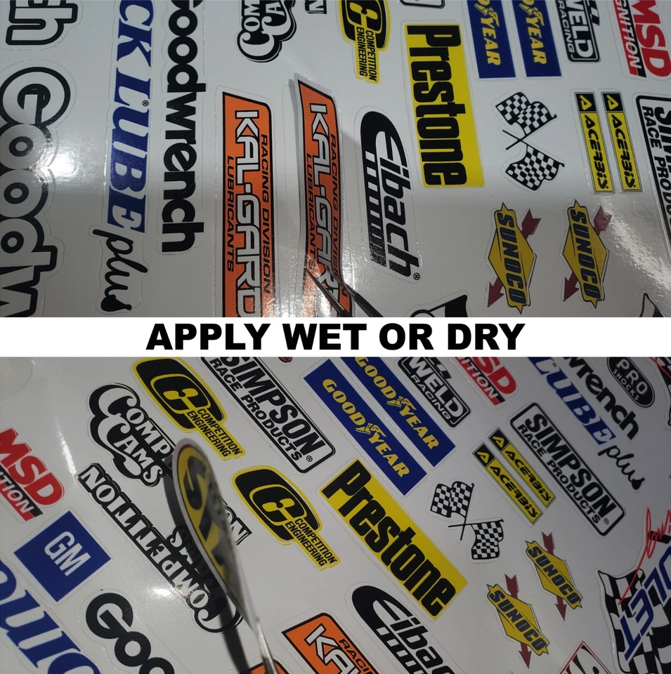 R/c White Vinyl Sticker Graphic Decal Sheets die-cut-F1Nascarracingnumbersaxial - Image 4 of 4