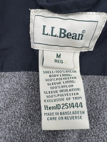 Vintage LL Bean Damen M Fleece gefütterte warme marineblaue Jacke hergestellt in den USA 80er 90 gebraucht, in einwandfreiem Zustand - Bild 5 von 5