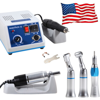 Dental Polishing Marathon Electric Micromotor / Contra Angle Straight Handpiece